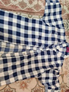 Classic Blue &amp; White Checkered Shirt