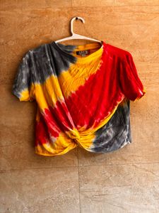 Vibrant Tie-Dye Twisted Tee