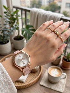 Calvin Klein Pink &amp; Rose Gold Watch