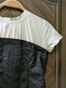 Chic Two-Tone Corset Top