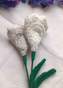 Crochet Lily Flower ( set of 2)