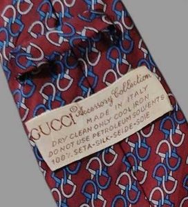 Gucci Silk Tie - Red Double G Pattern