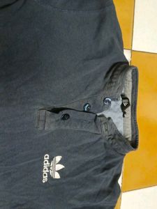 Adidas Men's Navy Blue T-Shirt