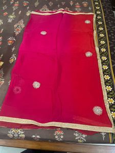 rose pink saree