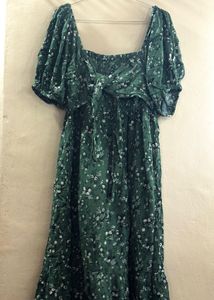 Green Floral Maxi Dress