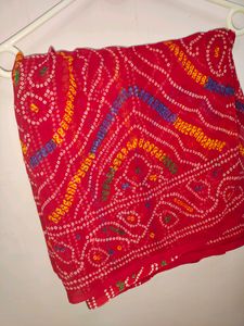 Red Bandej Saree