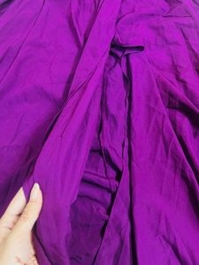 Elegant Magenta Maxi Dress with High Slit