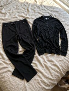 Men's Black Casual Set
