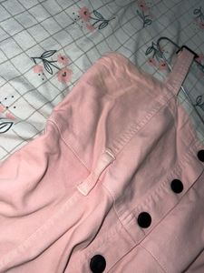 Pink Button Detail Jumpsuit