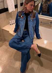 Embroidered Y2k Denim Jacket