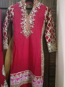 Beautiful Gottapatti Red  Suit😍❤️