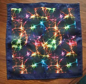 Stylish Pocket Square with Lapel Pin Set