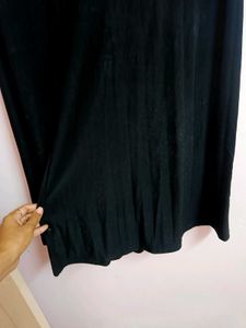 Flowy Wide-Leg Black Plazo