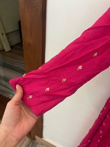 Vibrant Pink Kurta Set with Dupatta