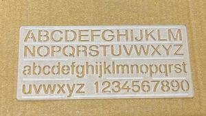 Hindi, English &amp; Numerical Stencil - 22 Each