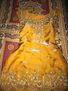 Beautiful Yellow Embroidered Kurta Set