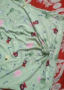 Cartoon Print Twist-Knot T-Shirt