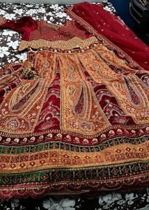 heavily work lehanga at sale price