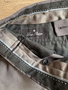 Louis Philippe Men’s Grey Formal Trouser