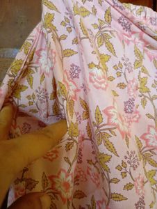 libas Pink Floral Kurta Set