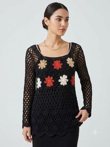 Chic Crochet Flower Top