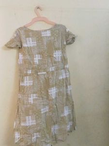 beautiful yellow mini frock