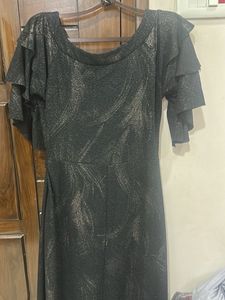 Sparkly Black Maxi Dress