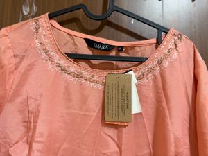 Peach Kurti Xxl With Tag