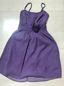 Purple Spaghetti Strap Dress
