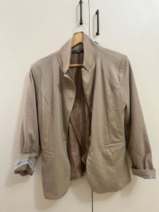 Stylish Beige Women's Blazer