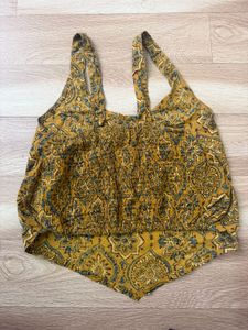 Boho Print Sleeveless Blouse