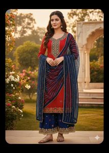 Elegant Embroidered garara Set with Dupatta