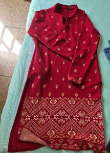 Rust woollen Kurta