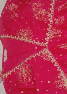 Red Ethnic Kurta with Golden Print