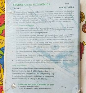 Statistics for Economics Class XI