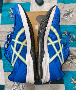 Asics Gel Asro Blue &amp; Yellow Running Shoes