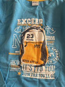Boys Blue Graphic Print sweatshirt- 13-14 yr