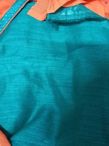 orange saree