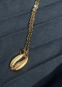 Anti Tarnish Gold Cowrie Shell Necklace