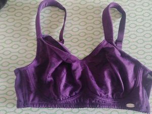 Purple Jacquard Bra