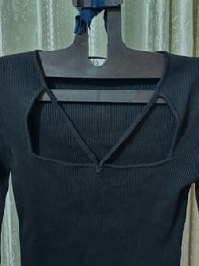 Black Long Sleeve Top
