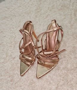 evaqupid Strappy Pointed Toe Heels