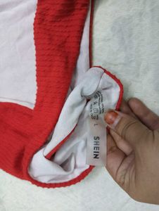 Red Textured 🤎Bikini Bottoms