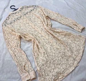 🎉Buy1 Get1 Free🎉Lace Sheer Shirt P