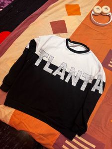 black and white sweatshirt