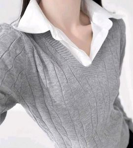 Old money Grey Sweater