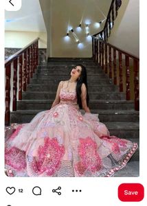 ✨️Blossom Mist Pdp Lehenga with Sequin, Bead Work✨