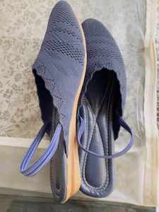 Navy Blue Mules