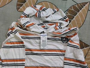 Striped Hoodie Sweatshirt