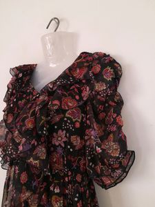 Boho Floral Midi Dress